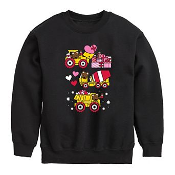 Boys 8-20 Valentine Construction Fleece Sweatshirt