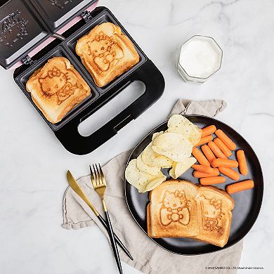 Uncanny Brands Hello Kitty® Grilled Cheese Maker- Panini Press and Compact Indoor Grill