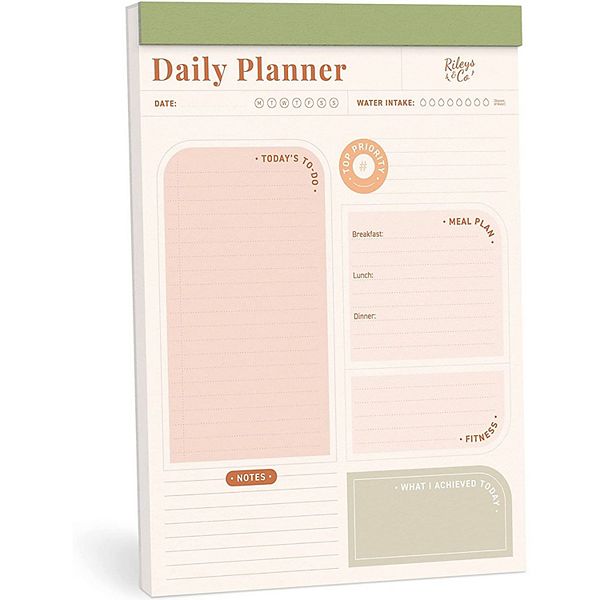 modder Grondig verkopen Rileys To Do List Planner Pad, Undated Planner, Daily Agenda, 8.5 x 11", To- Do Day Planner with Tear-off Sheets, 50-Sheets Planner Calendar Pages  Organizer