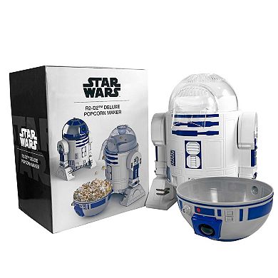Uncanny Brands Star Wars R2D2 Popcorn Maker- Fully Operational Droid Kitchen Appliance