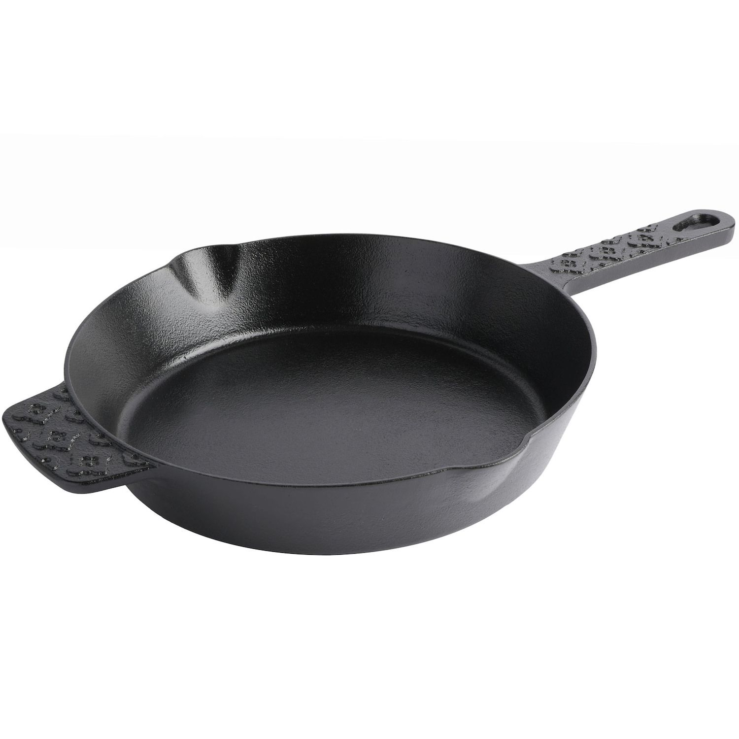 MegaChef 10 Inch Round Preseasoned Cast Iron Frying Pan with
