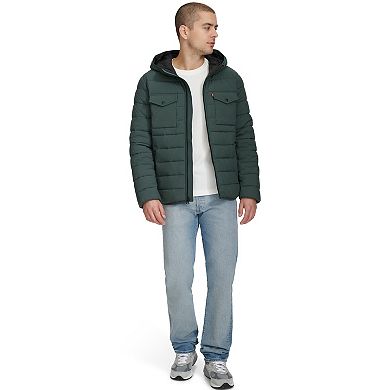 Men's Levi's® Stretch Two Pocket Quilted Hooded Jacket