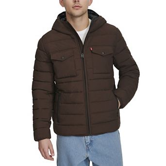 Men's Levi's® Stretch Two Pocket Quilted Hooded Jacket
