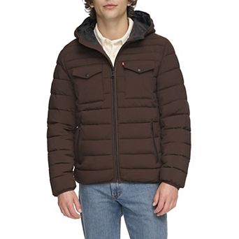 Men's Levi's® Stretch Two Pocket Quilted Hooded Jacket