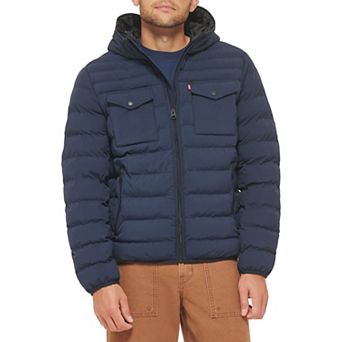 Men's Levi's® Stretch Two Pocket Quilted Hooded Jacket
