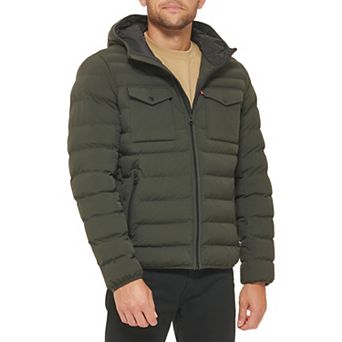 Men's Levi's® Stretch Two Pocket Quilted Hooded Jacket