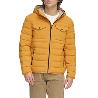 Men's Levi's® Stretch Two Pocket Quilted Hooded Jacket