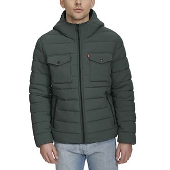 Men's Levi's® Stretch Two Pocket Quilted Hooded Jacket
