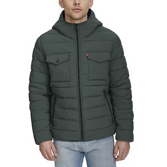 Men's Levi's® Stretch Two Pocket Quilted Hooded Jacket
