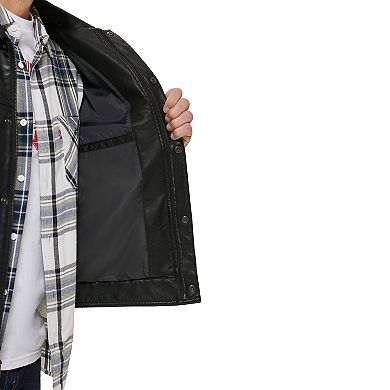 Men's Levi's® Faux Leather Trucker Jacket