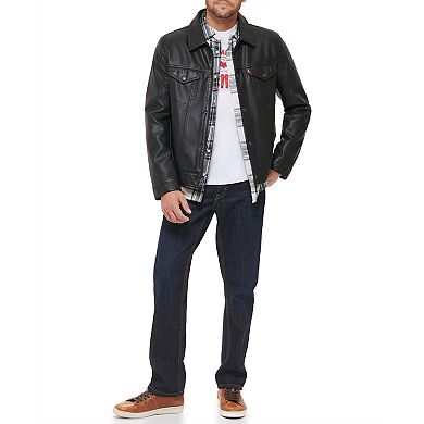 Men's Levi's® Faux Leather Trucker Jacket