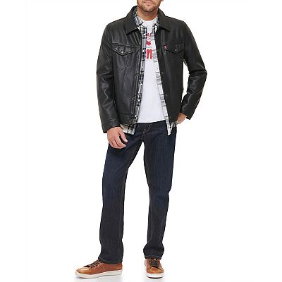 Men's Levi's® Faux Leather Trucker Jacket