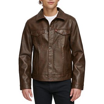 Men's Levi's® Faux Leather Trucker Jacket