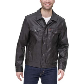 Men's Levi's® Faux Leather Trucker Jacket