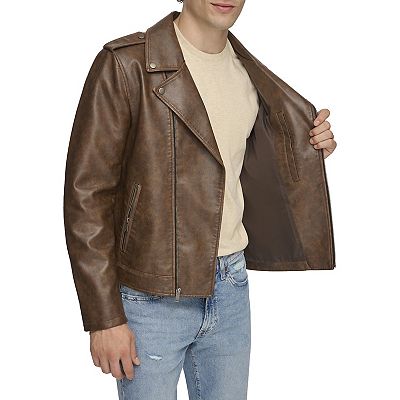 Levi's men's faux leather motorcycle jacket best sale