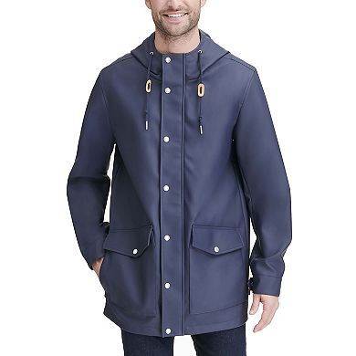 Men's Levi's® Rubberized Faux Leather Hooded Rain Jacket