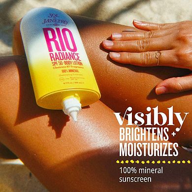 Rio Radiance SPF 50 Mineral Body Lotion Sunscreen with Niacinamide