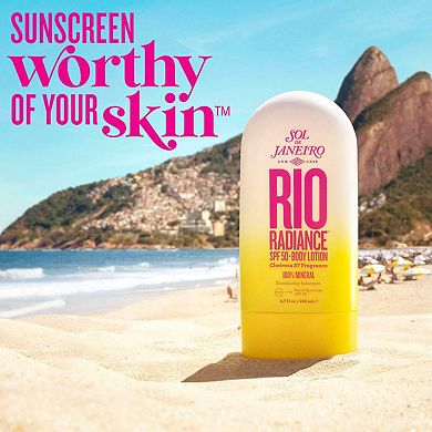 Rio Radiance SPF 50 Mineral Body Lotion Sunscreen with Niacinamide