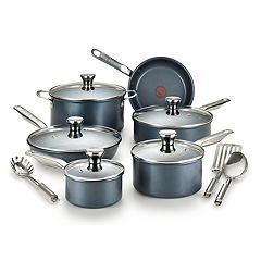 $67 T-Fal Essentials 20-pc. Nonstick Cookware Set + Earn $15 Kohls