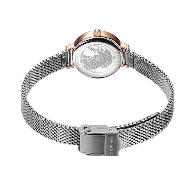 BERING Women's Two Tone Watch & Matching Charm Bracelet Set