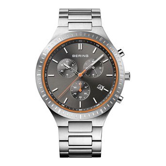 Berring Men's Blue Titanium Case Chronograph Bracelet Watch