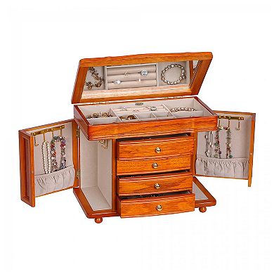 Mele and Co Josephine Wooden Jewelry Box