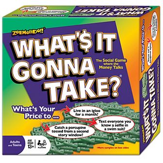 Zobmondo What's It Gonna Take Board Game