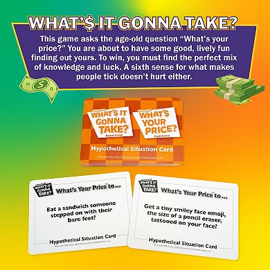 Zobmondo What's It Gonna Take Board Game