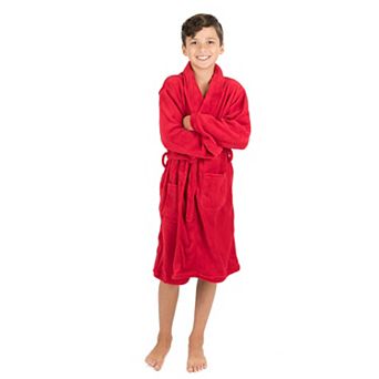 Leveret Kids Shawl Collar Fleece Robe