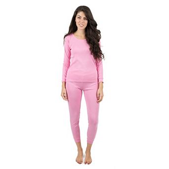 Leveret Womens Two Piece Cotton Pajamas Classic Solid Color