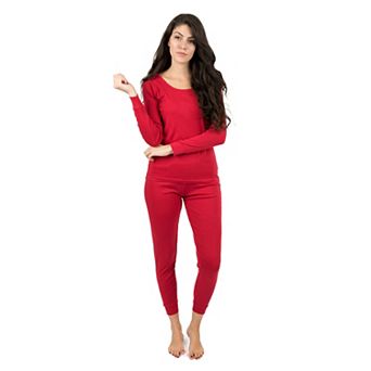 Leveret Womens Two Piece Cotton Pajamas Classic Solid Color