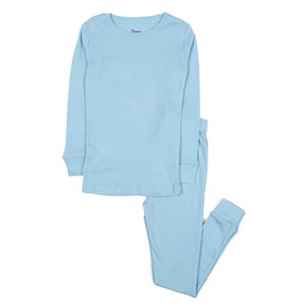 Leveret Kids Two Piece Cotton Pajamas Classic Solid Color