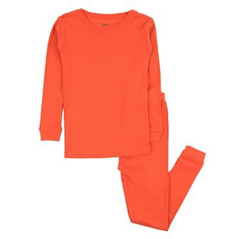 Leveret Kids Two Piece Cotton Pajamas Classic Solid Color