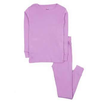 Leveret Kids Two Piece Cotton Pajamas Classic Solid Color