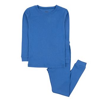 Leveret Kids Two Piece Cotton Pajamas Classic Solid Color
