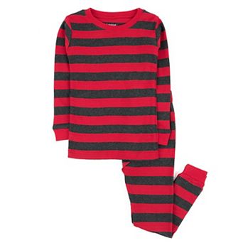Leveret Kids Two Piece Cotton Pajamas Girls Striped