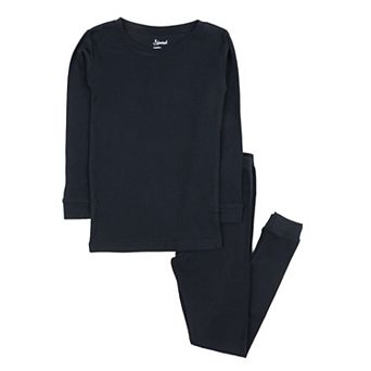 Leveret Toddler Two Piece Cotton Pajamas Neutral Solid Color