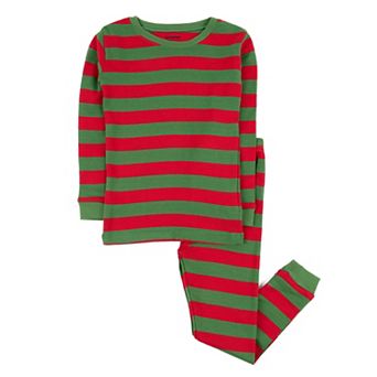 Leveret Kids Two Piece Cotton Pajamas Christmas Striped