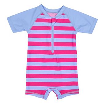 Leveret Baby One Piece Rashguard Striped