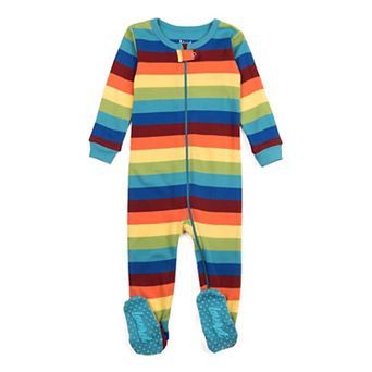 Leveret Kids Footed Cotton Pajama Boys Striped