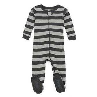Leveret Kids Footed Cotton Pajama Boys Striped