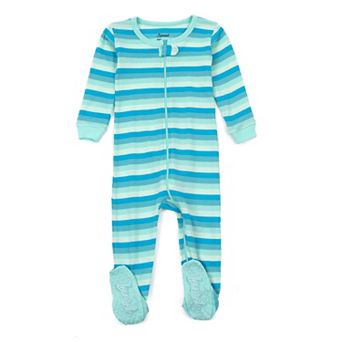 Leveret Kids Footed Cotton Pajama Boys Striped