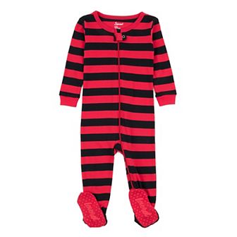 Leveret Kids Footed Cotton Pajama Boys Striped
