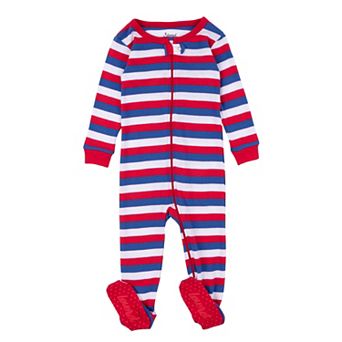 Leveret Kids Footed Cotton Pajama Boys Striped