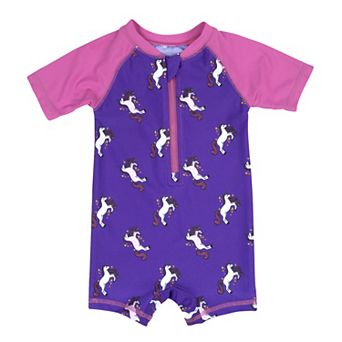 Leveret Baby One Piece Rashguard Unicorn