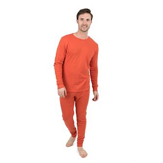 Leveret Mens Two Piece Cotton Pajamas Classic Solid Color