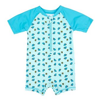 Leveret Baby One Piece Rashguard Fish