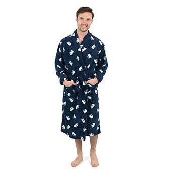 Leveret Mens Fleece Robe Polar Bear