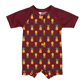 Leveret Baby One Piece Rashguard Pineapple