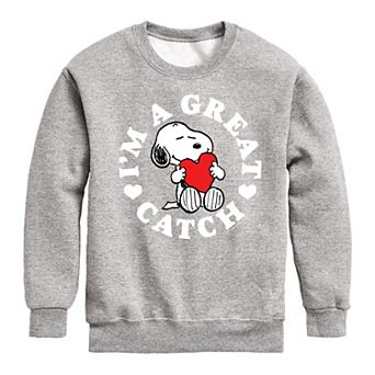 Boys 8-20 Peanuts Great Catch Fleece Sweatshirt